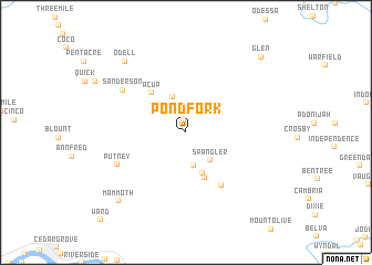 map of Pond Fork