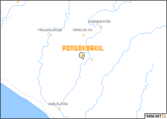 map of Pondokbakil