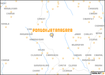 map of Pondok-Jatanagara