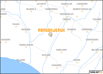 map of Pondokjeruk