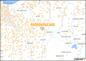 map of Pondokpucung