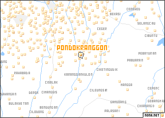 map of Pondokranggon