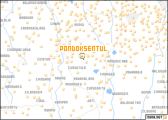 map of Pondok-sentul