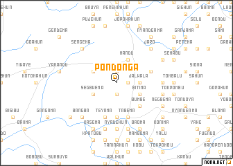 map of Pondonga