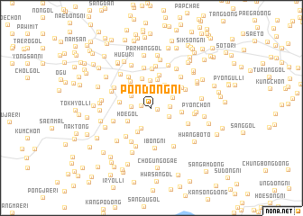 map of Pŏndong-ni