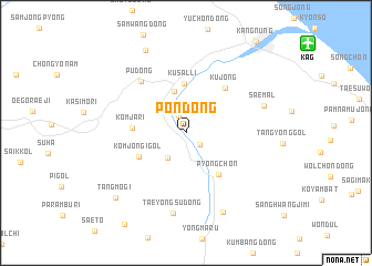 map of Pon-dong