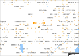 map of Pöndorf