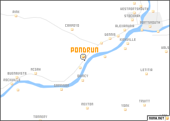 map of Pond Run