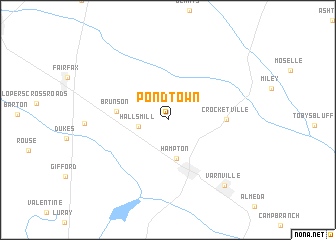 map of Pond Town