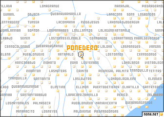 map of Ponedero