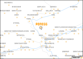 map of Pönegg