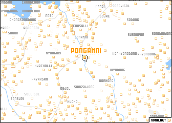 map of Pongam-ni