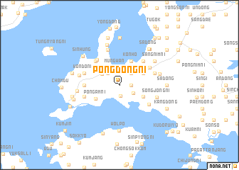 map of Pongdŏng-ni