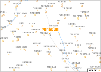 map of Pongdu-ri