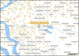 map of Pongga-dong