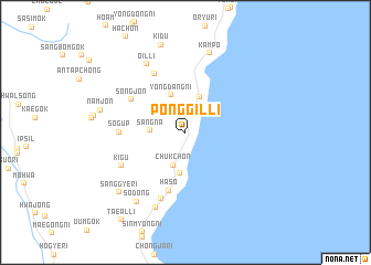 map of Ponggil-li