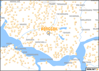 map of Ponggok