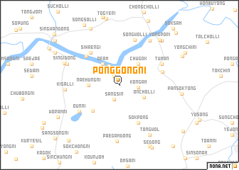 map of Ponggong-ni