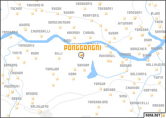 map of Ponggong-ni