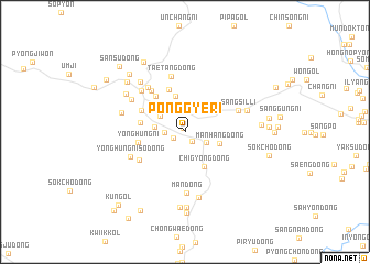 map of Ponggye-ri