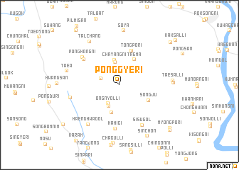 map of Ponggye-ri