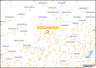 map of Ponghang-ni