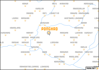 map of Ponghao