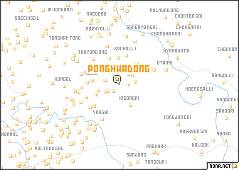 map of Ponghwa-dong