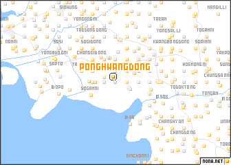 map of Ponghwang-dong