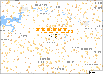 map of Ponghwang-dong