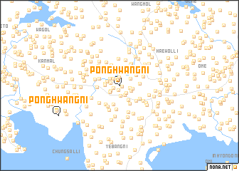 map of Ponghwang-ni