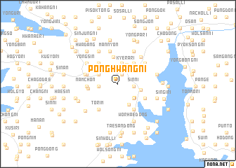 map of Ponghwang-ni