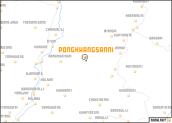 map of Ponghwangsan-ni