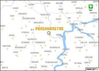 map of Ponghwangt\