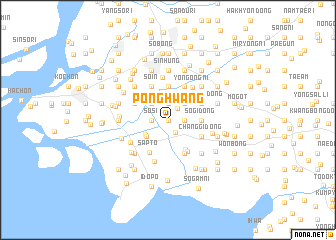 map of Ponghwang