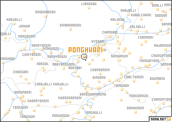 map of Ponghwa-ri