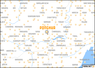map of Ponghwa