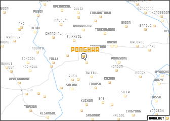 map of Ponghwa