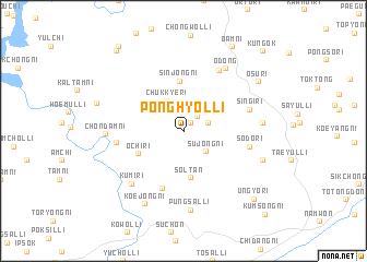 map of Ponghyŏl-li