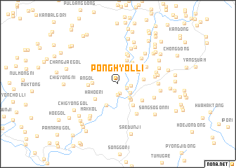 map of Ponghyŏl-li