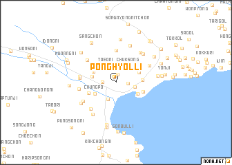 map of Ponghyŏl-li