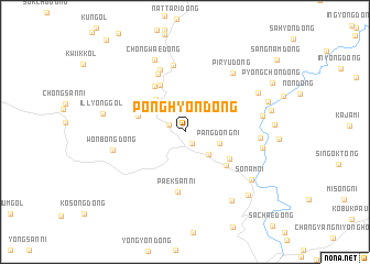 map of Ponghyŏn-dong