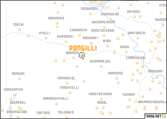 map of Pongil-li