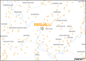 map of Pongjal-li