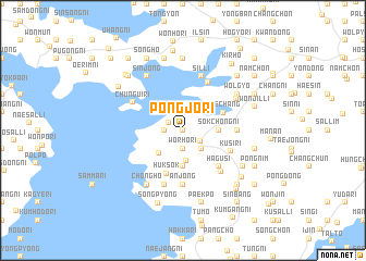 map of Pongjŏ-ri