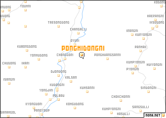 map of Pongmidŏng-ni
