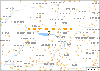 map of Pongmyŏngdong-Simwŏn