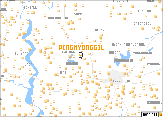 map of Pongmyŏng-gol