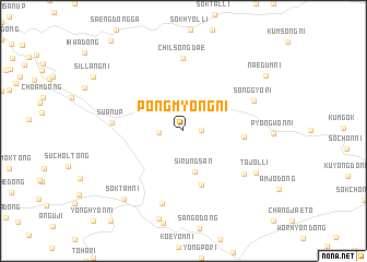 map of Pongmyŏng-ni