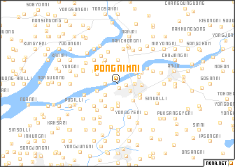 map of Pongnim-ni